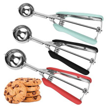 1set/3Pcs Cookie Scoop, Ice Cream Scoop, Cookie Scoops for Baking, Stainless Steel Cookie Scooper for Baking Fruit Spoon