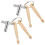 2pcs  Drumsticks Drum Keys Keychains Wooden Dual Drumstick with Drum Tuning Key Percussion Tools for Drummers 1