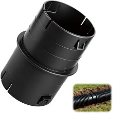 4"Universal Pipe Connector,Corrugated to PVC Pipe Adapter,Yard Drainage Coupler,for 4" SCH 40,4" SDR 35