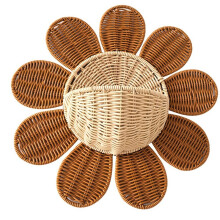 Nordic Woven Wall Basket for Keys & Small Items, Ideal for Bathroom & Kids' Room