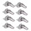 8-Pack M6 Heavy Duty 304 Stainless Steel Hanging Hooks for Wall/Ceiling - Rust-Resistant 1