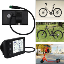 S866 LCD-Display voor Elektrische Fietsen, 24V 36V 48V LCD-Bedieningspaneel voor Het Aanpassen van Elektrische Fietsen