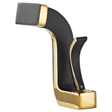 Bathroom Faucet Bathroom Basin Faucet Cold and Hot Water Mixer Sink Tap Deck Mounted Black Gold Tap