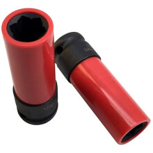 17mm Anti-Theft Lug NutsS-Grade Floral Pattern, Tire Protection Socket, Key Wrench, Special Tool