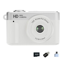 Duimcamera 8GB Digitale Camera 1080p 16x Digitale Zoom Vintage-Stijl Vlog Videorecorder Webcam Kindercamera Wit