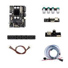 App Controlled 5.3 DSP Tuned 2.0 Amplifier 2x50W Effects WS2812 Inputs TF/USB/SPDIF/AUX Output I2S B