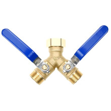 Water Hose Splitter 2 Way Heavy Duty,3/4" Water Spigot Splitter High Flow Spigot Garden Hose Splitter for Faucet, Lawn
