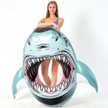 Flotador inflable de tiburn, Ride On Pool Party Kids Leisure Toys for Adults