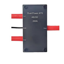 100A 200A ATS Dual Power Parallel Discharger Automatic Transfer for RV Boat Drone Off-Grid 12V 24V 36V 100A