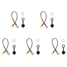 5pcs Electric Scooter 3 Pins Charging Port for ZERO 8 9 10 8X 10X 11X Speedual for VSETT 8 8+ 9 9+ 10+ Socket Plug