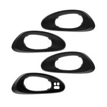 4 StüCk Vordere Hintere Innere TüRgriffblende Schwarz für Trailblazer 2002-2009 15214503 15214502 15214506 15214507