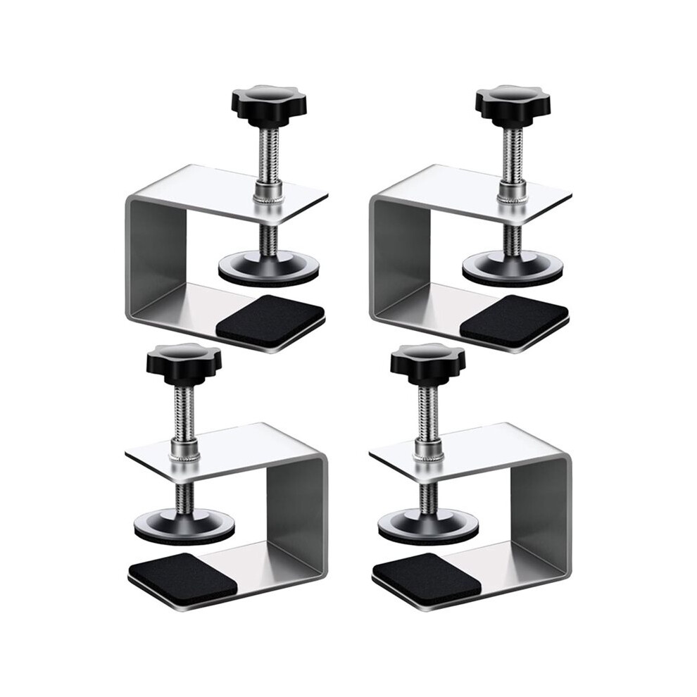 4Pcs Drawer Fixing Clip, Steel Clamps For Woodworking, Cabinet Installation Tools Front Drawer Jig For Tables Mount 4713713306517