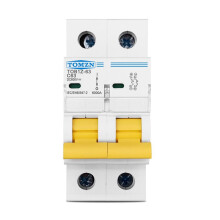 TOMZN TOB1Z-63 2P 63A 600V Leitungsschutzschalter MCB C-Kurve Einpolige Gleichstromsicherung für PV