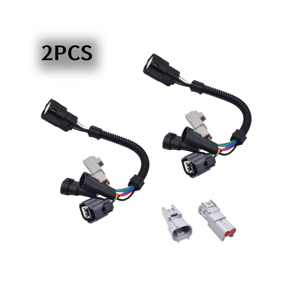 1 Pair Plug-And- Headlight Conversion Harness Kit For Tacoma 2016-2023 Black 6031065828357