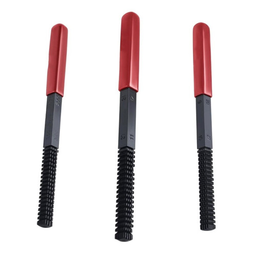 3-Piece Thread Restorer File Set, Thread Restoring Chaser Files, Thread Repair File Set in Metric