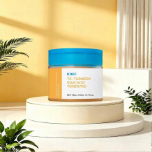 70 Kojic Acid Turmeric Cleansing Cotton Pads for Brightening, Hydrating and Gentle Daily Skincare