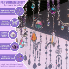 DIY Butterfly Kit 400pcs Sun Catchers Making Kit Supplies Art and Crafts for Adults for Window Festival Decor Gifts