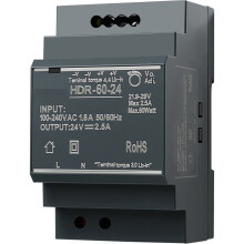 Alimentation sur Rail DIN HDR-60-24 60 W 24 V 2,5 A Transformateur D'Alimentation sur Rail DIN