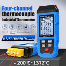 SNAKOL Termômetro Digital Tipo K com Termopar, Registrador de Dados e Armazenamento de Dados 5999 para HVAC/Industrial 8306C