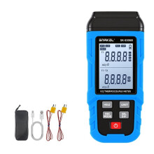 SNAKOL Digitales Thermometer Typ K Thermoelement Temperaturmessgerät Datenlogger 5999 Datenspeicher für HLK/Industrie 8306B