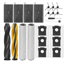 Replacement Kit for  Aqua10 Ultra Roller Robot Vacuum, Main Brushes, Roller Mops,Filters, Side Brushes & Dust Bags
