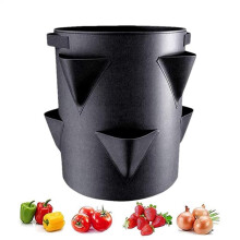 7 Gallons Strawberry Planting Bag Grow Bag with 6 Side Grow Pocket Tomato Planting Bags Strawberry Pots Planting Pots