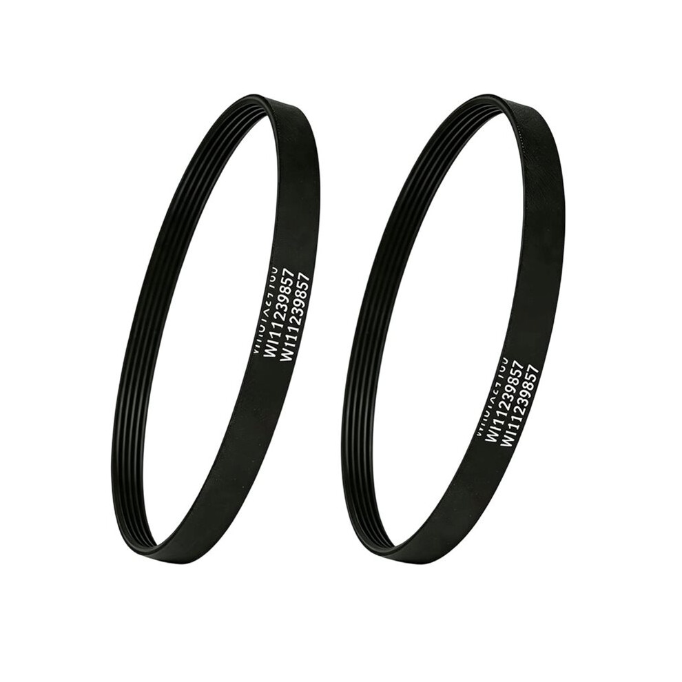 2 Pcs W11239857 Washer Drive Belt Washing Machine Drive Motor Belt Replacement Kit For Top Load Washer 4712027038374