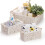 3pcs Macrame Storage Baskets, Handmade Boho Baskets with Handles for Home Decor and Organization 1