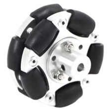 Omni Wheel Intelligente Wielrobot 60 mm met Koppeling Aluminiumlegering DIY Onderdelen 4 mm