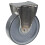 Parnells 200mm stainless steel fixed castor with grey electrically conductive thermoplast 1