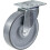 Parnells 160mm swivel castor with grey electrically conductive thermoplastic polyurethane 1