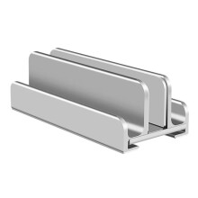 Regulowany Uchwyt na Laptopa z Trzema Gniazdami, Aluminiowy Uchwyt na Laptopa, Silikonowy Stojak na Komputer, Tablet, Telefon