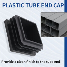 80 Pcs Plastic Square Blanking End Cap Tubing Tube Inserts 38mm X 38mm