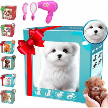 Cane robot realistico interattivo con movimento, abbaio e coda scodinzolante, giocattolo intelligente e realistico per bambini e amanti degli animali