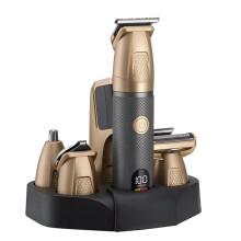 YJ-101 met Oplaadstation IPX6 Body Baardfolie Scheerapparaat Gezichtstrimmer Haartrimmer voor Mannen 6-in-1 Oplaadbaar Elektrisch Scheerapparaat 20mm