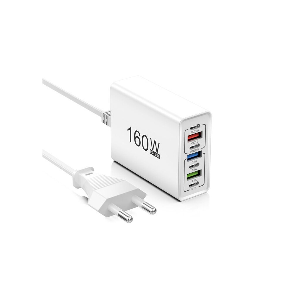 4-Port Usb 3.0 Hub With 90 180 Rotating Design, 5W Usb-C Pd Port, Extender For Laptop, Car, Imac, Macbook, Compact Adapter 6083684382796