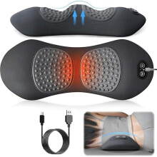 Lendenwirbel-Rückenmassagegerät mit Wärme und Vibration, ergonomisch für entspannte Rückenmassage und wohltuende Muskelentspannung