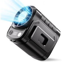 Ventilateur portable à clip pour ceinture et sous-vêtements, mains libres, 5 vitesses, compact et léger pour une aération efficace et silencieuse