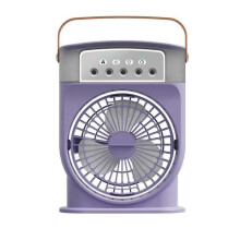 Oplaadbare tafelventilator zonder bladen, draagbare ventilator, 5 snelheden, 360 draaibare kop, energiezuinige koeling voor thuis, auto en kantoor