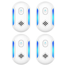 Ultrasonic Repellent,4pac Indoor Ultrasonic Ant Repellent for Roach, Rodent, Mouse, Bugs, Ant, Mice, Spider US Plug