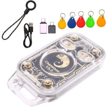 Chameleon V3.0 RFID Card Emulator Chip Reader ID IC 125K 13.56M Tag Copyer NFC Reader Writer+5XUID Keychain