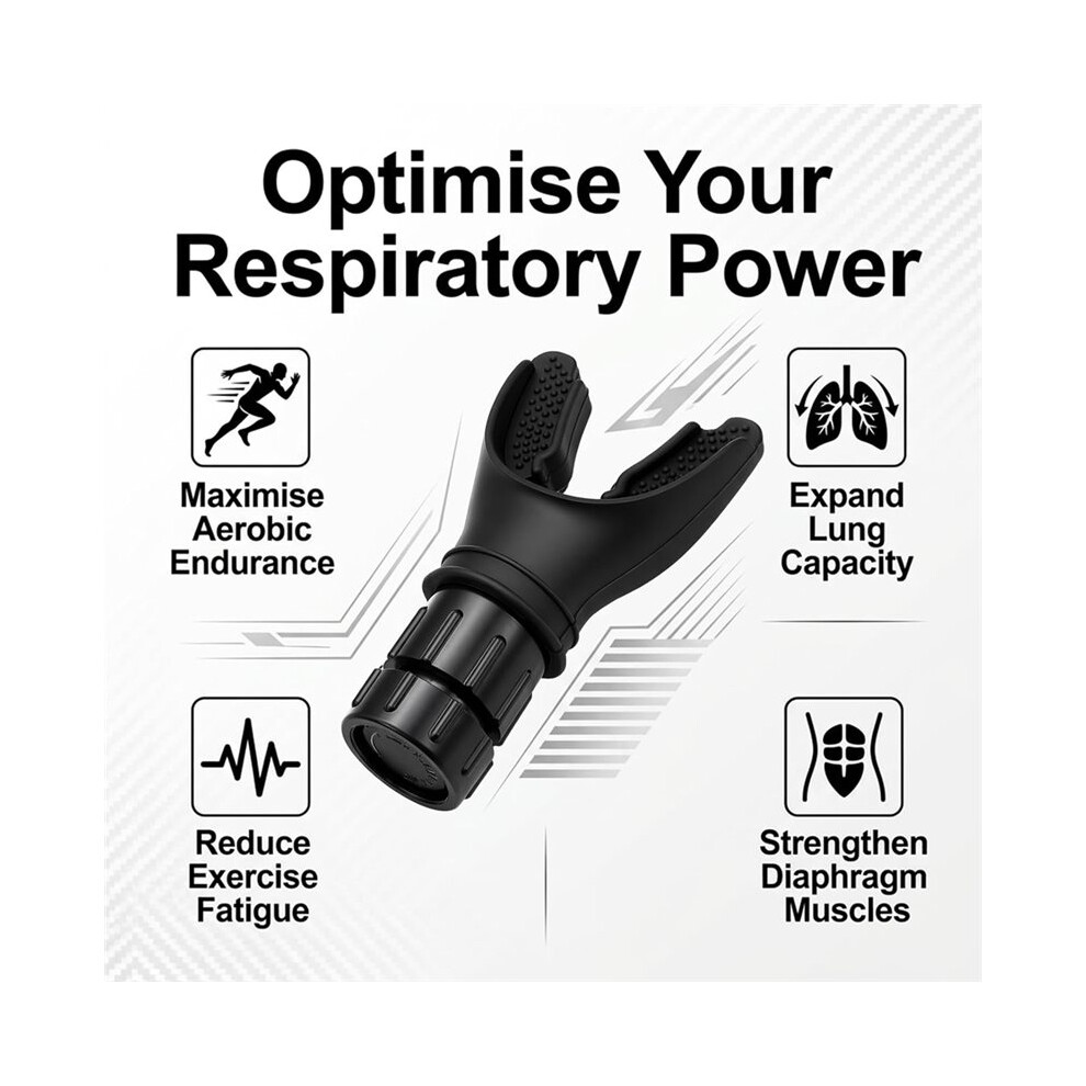 Resistance Breathing Exerciser Lung and Breathing Trainer Jaw Trainer and Intake Breathing for Respiratory Exercise
