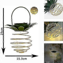 2025 2 Pack 60LED Waterproof Pineapple Solar Hanging Lantern Lights, Outdoor Solar Pineapple Light for Garden,Yard, Patio