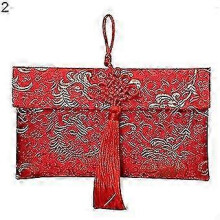 2025 Wedding Envelope Eye-catching Delicate Texture Fabric Chinese Red Envelopes Gift Card for New Year