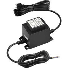 LED Transformer 24 V Power Supply AC/AC 30 W, Outdoor Power Supply Transformer IP68, Transformer 220 V 24 V with EU Plug