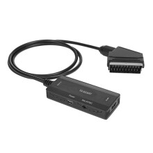 Convertidor Compatible con A SCART, Adaptador de Vídeo Digital HD Compatible con A Vídeo Analógico y Audio I/D Compatible con DVI.