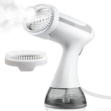 Défroisseur vapeur portatif pour vêtements 1500 W, réservoir 300 ml, vapeur verticale 130 C, chauffe rapide, pour voyage et maison, blanc