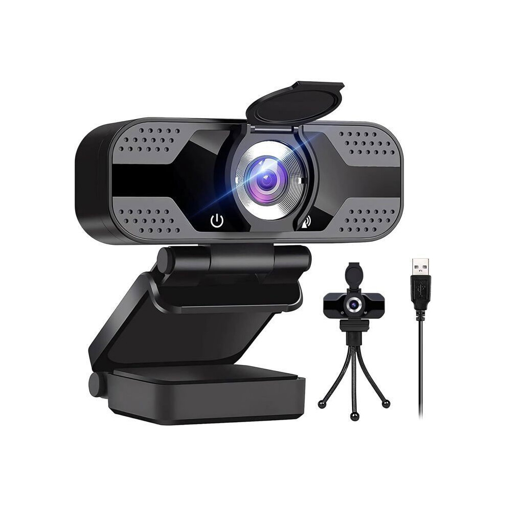 Full Hd 1080P Pc Webcam With Microphone And Tripod, Plug And Play Usb Camera For Desktop, Video Conferencing And Streaming 6083684381447