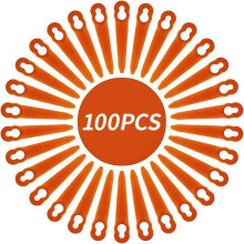 Pack of 100 Replacement Plastic Blades Compatible with PolyCut 2-2, PolyCut 3-2, FSA 45, FSA 57, FSE52 Durable Weed Trimmer Cutters