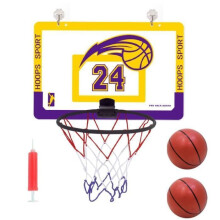 Mini Foldable Basketball Hoop Set for Kids and Adults, Includes 2 Balls and Pump, Indoor Bedroom Game, Girls and Boys Training Play